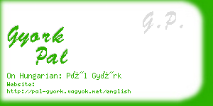 gyork pal business card